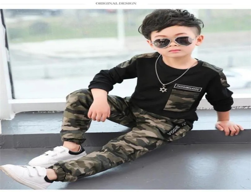 Jungen Kleidung Sets Frühlingsherbst Kids Casual Coantshosen 2pcs Trails für Baby Kinder Jogging Anzug 2020 Kleinkind Outfits7614392