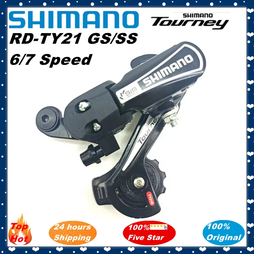 Shimano Tourney RD-TY21 Bike traseiro Derageria 6/7/21 VELOCIDADE MTB FOLDO DEVELEUR traseiro Diretor direto MONTE MONTAGEM RD-TY21