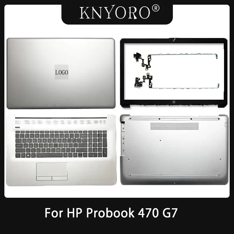 Ramar Nytt för HP Probook 470 G7 LCD Back Cover Front Bezel Palmrest Keyboard Laptop 470 G7 Case Bottom Cover Lid L83728001 L83727001