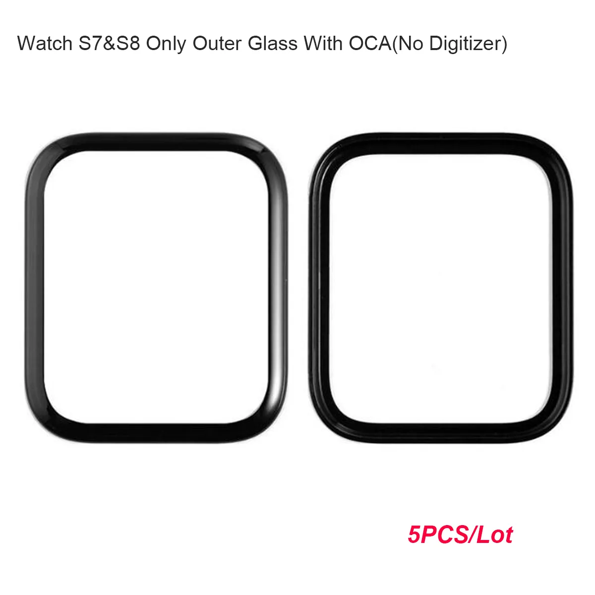 5pcs Touchscreen mit OCA für Apple Watch Serie 1 2 3 4 5 SE 6 38 mm 42 mm 44 mm Gla -Digitalisierer Sensor Objektiv+OCA Kleber