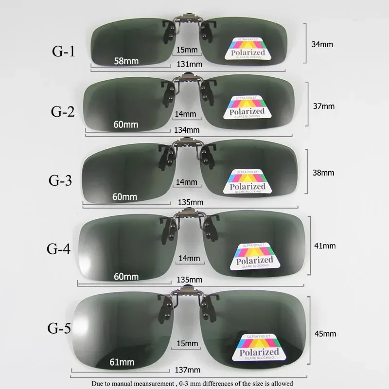 Spolaryzowane okulary przeciwsłoneczne klipowy metalowy most puszki na okularach przeciwsłonecznych mężczyźni kobiety okulary słoneczne okulary soczewki przezroczyste gogle jazdy 240410
