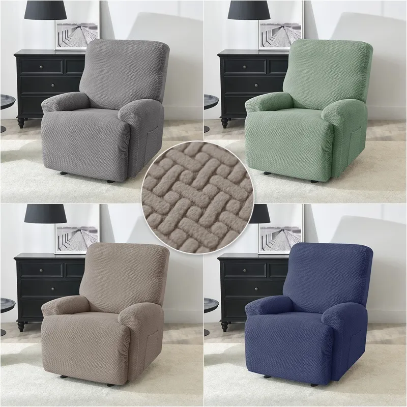 1 set Jacquard Recliner sofa Chair Cover Elastic Recliner Slipcover Lazy Boy Armchair Cover Lounger Single Couch Sofa Slipcovers