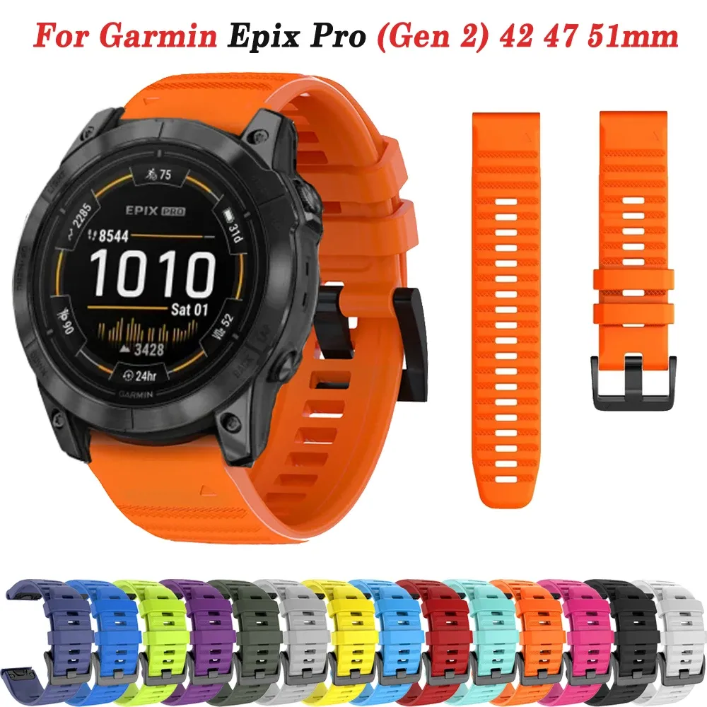 Garmin Epix Pro Gen 2 Sport Silicone garmin fenix watch band 