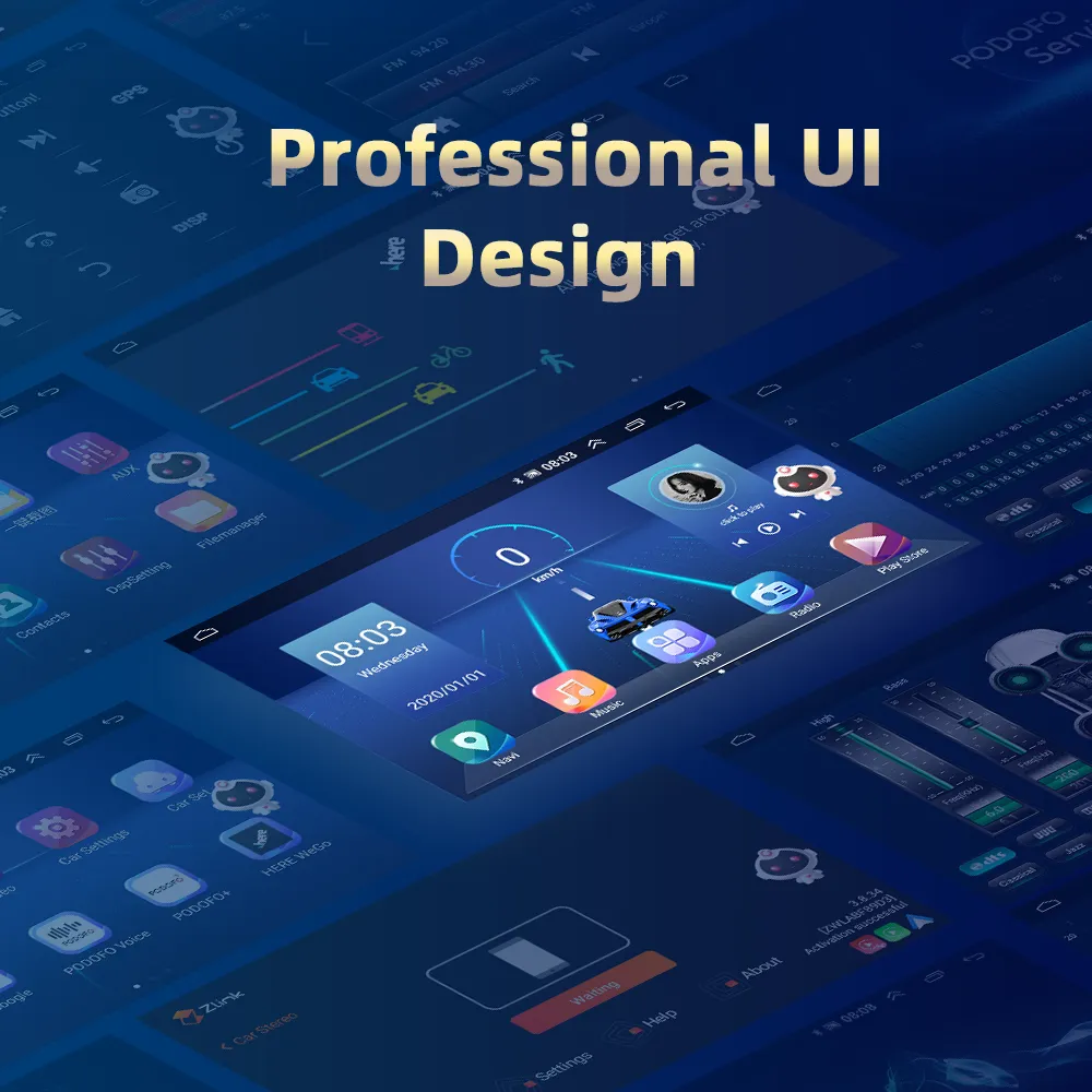 Podofo Android Carplay radio on line with AI Voice...