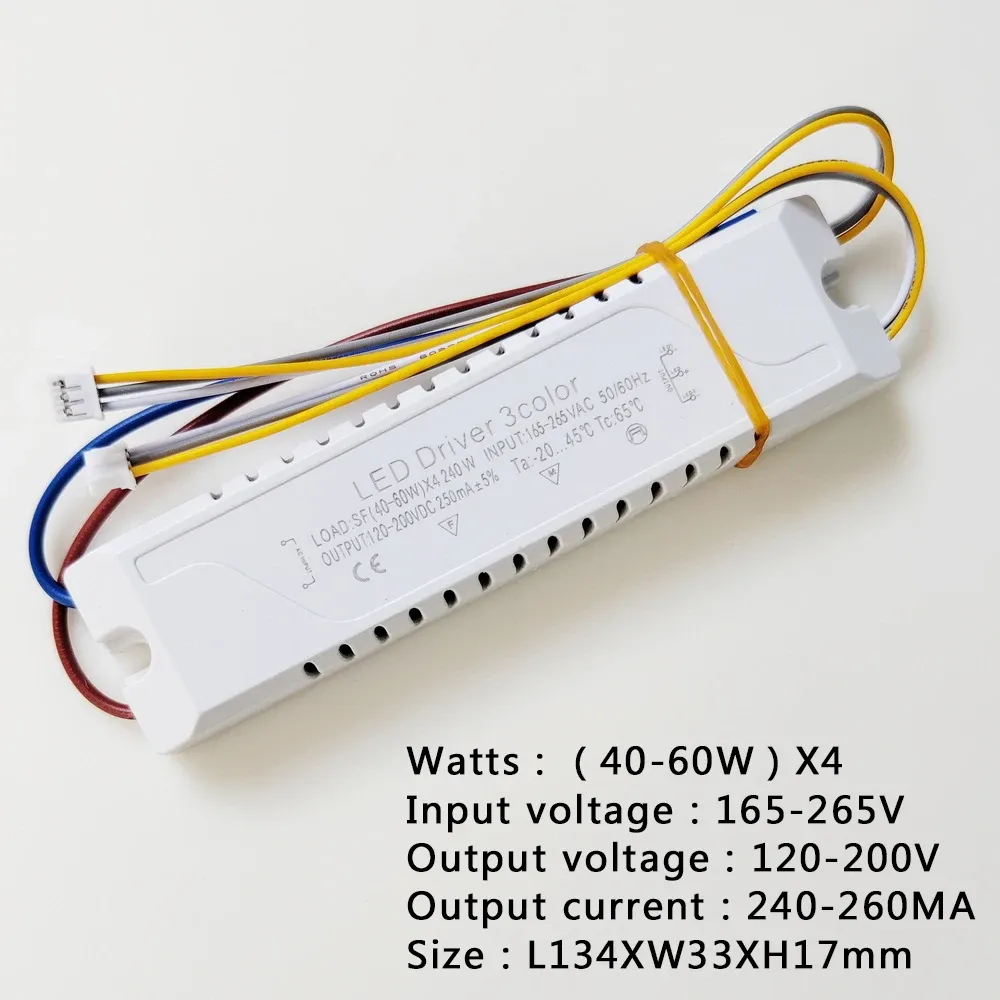 3-Color LED Driver Transformer Adapter: 20-40W x4, 160-240W. Shop Now for LED  Lighting Solutions! from Dhgate Other Building Supplies - price 12.14, image size:1000x1000