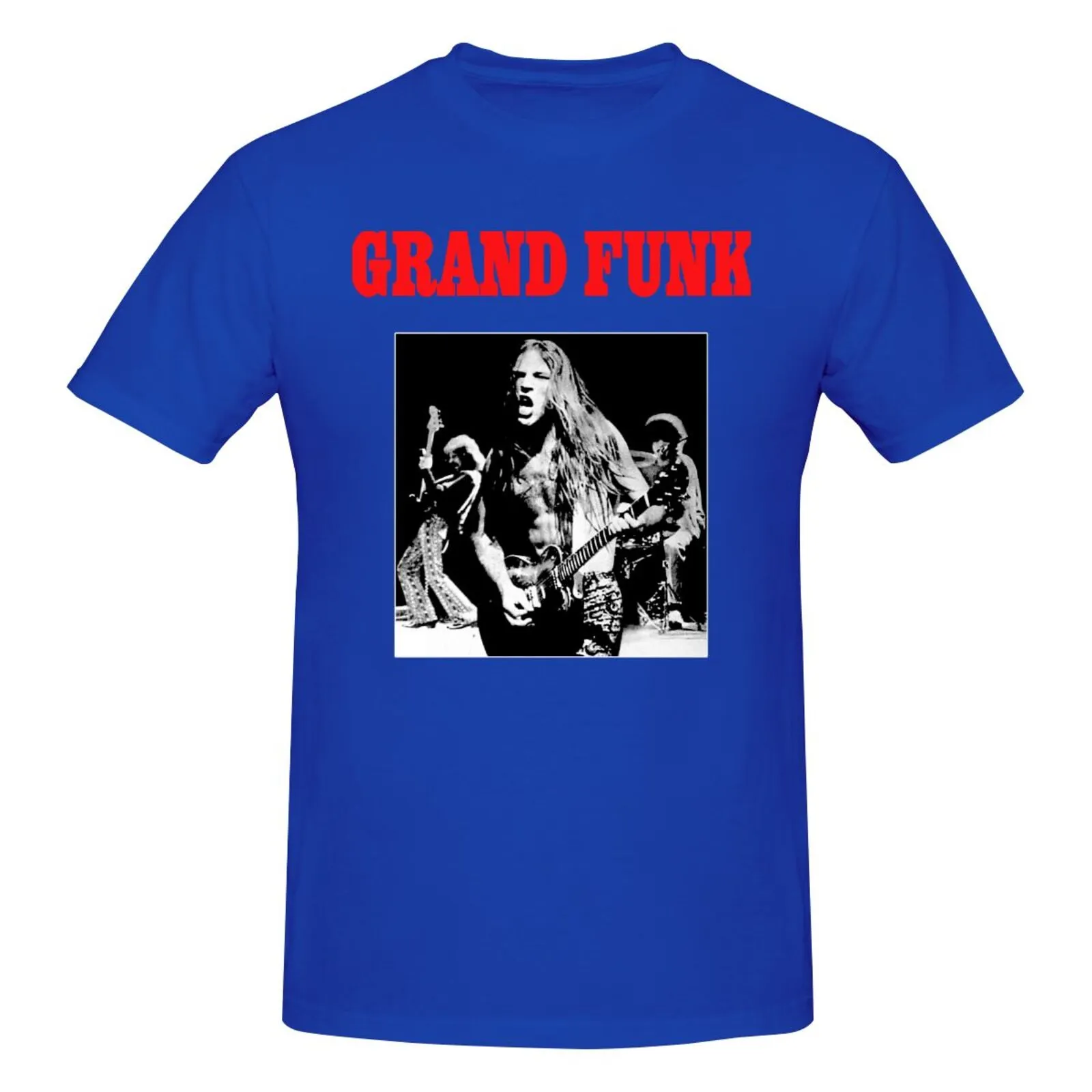 Grand Funk Railroad Unisex Full Size Black Cotton T Shirt Short