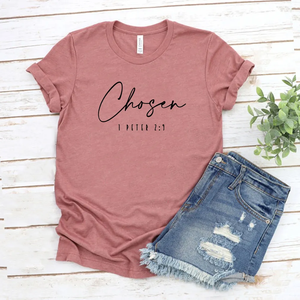 Chosen 1 Peter 2: 9 T-shirt Christian Shirts Fait