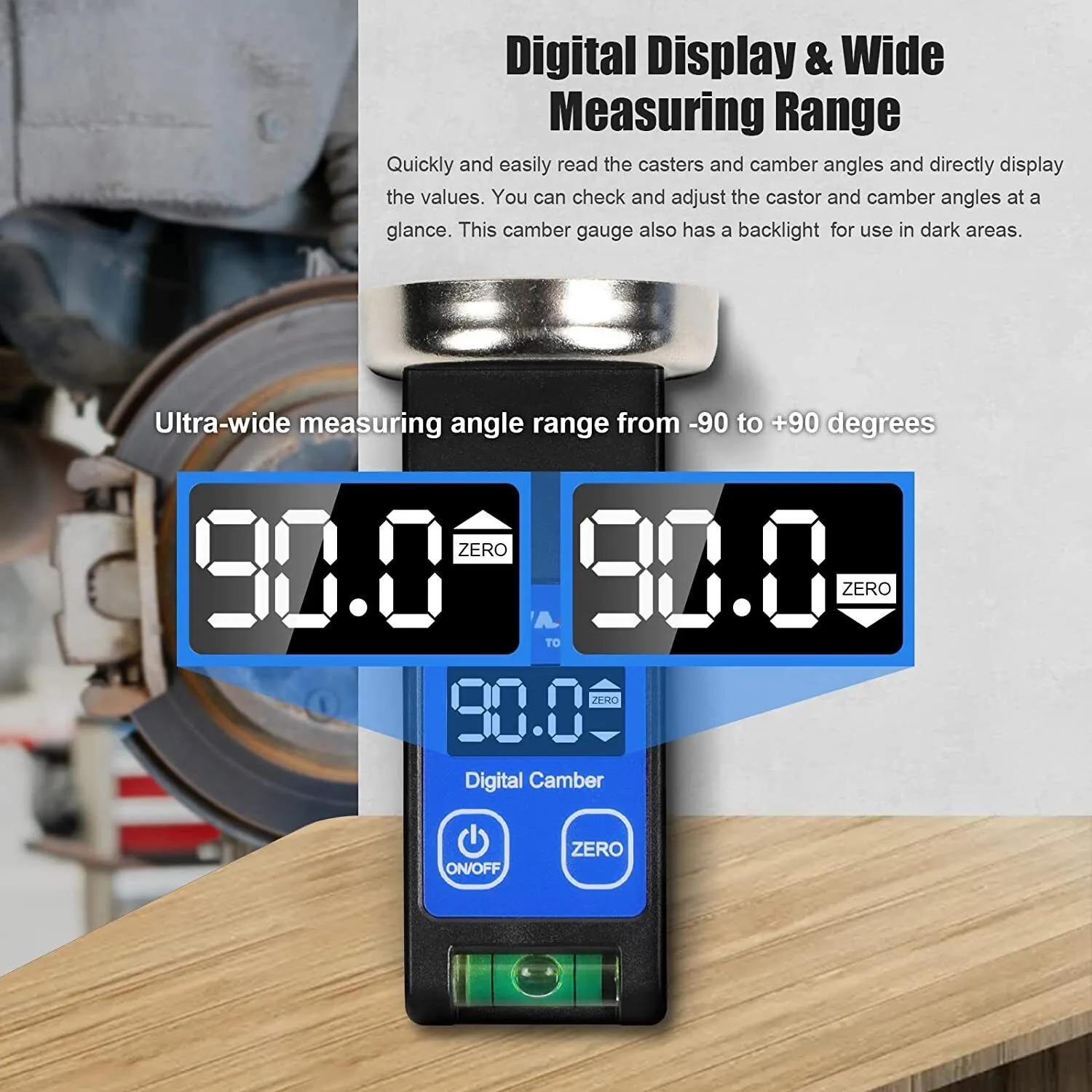 Car Digital Electronic Four Wheel Alignment Level Meter Balance Aligner ...