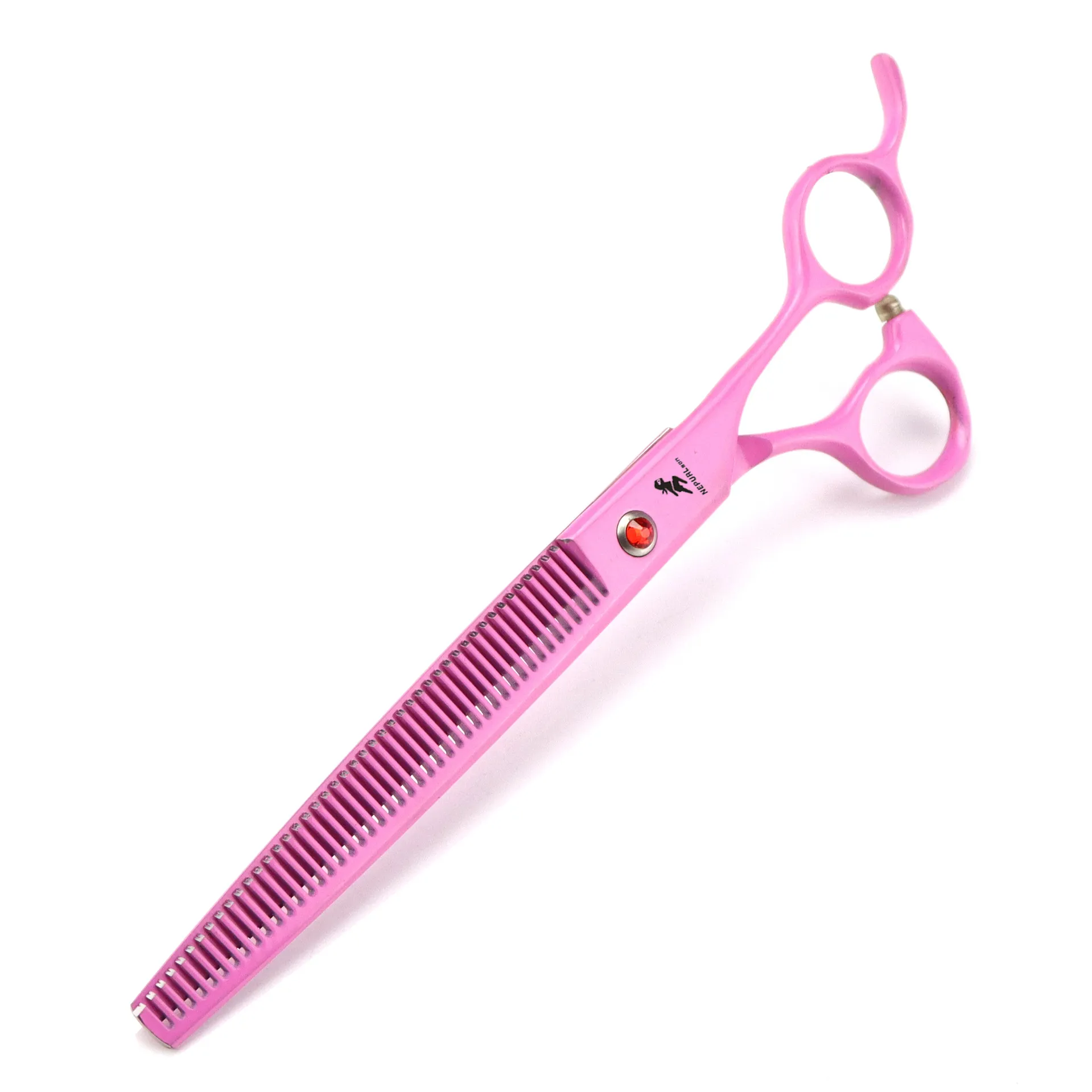 Image showcasing Pink Pet Grooming Scissors Kit - 8 Inch Dog Hair Cutting Set: Straight ...