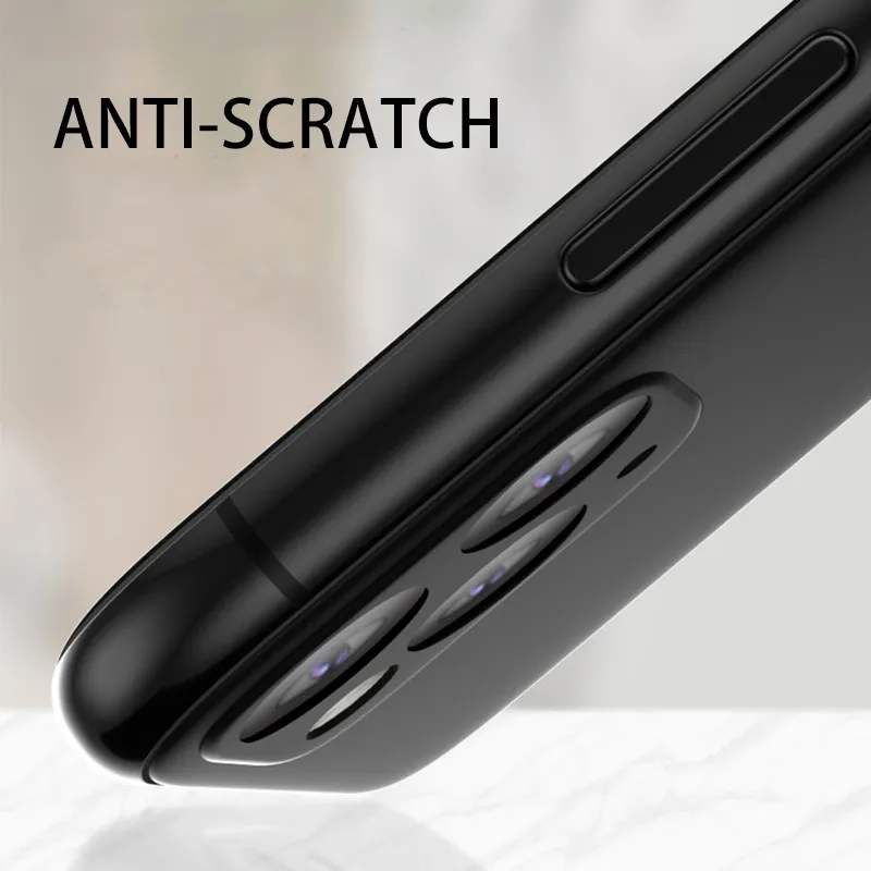 IPhone 11 Pro Max Back Cover With Camera Protector Matte Soft Film