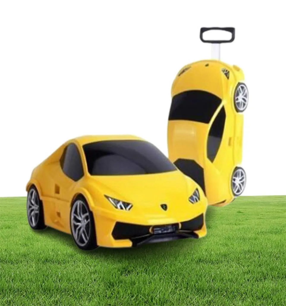 car suitcase for kids Kids Rolling luggage suitcase racing car Travel Luggage wheeled Travel Trolley Suitcase for boys LJ2011182143576