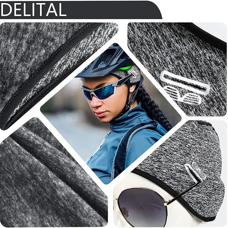 Skull-Cap Helmet-Liner Balaclava Running Hat Cycling-Cap Beanie with Glasses Holes Winter Thermal Ski-Cap for Men Women Dropship