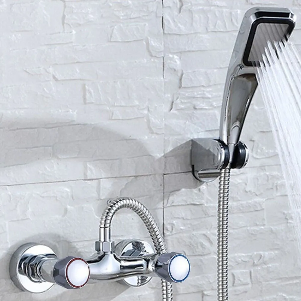2pcs High Quality Hot & Cold Tap Top Head Faucet Cover Chrome Plated Replacement