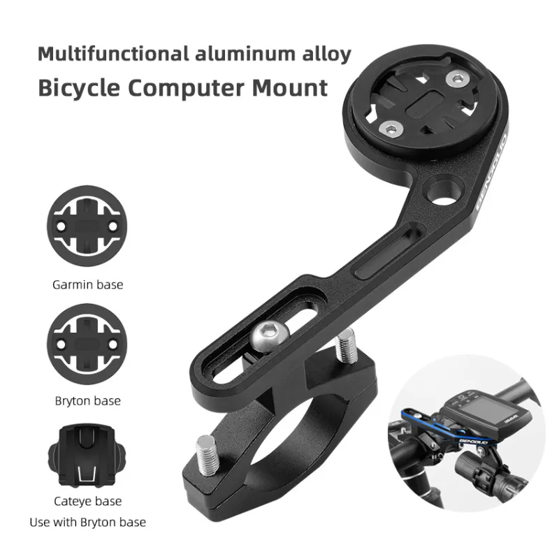 Premium Bike Computer Mount - Aluminum Alloy Handlebar Extension ...