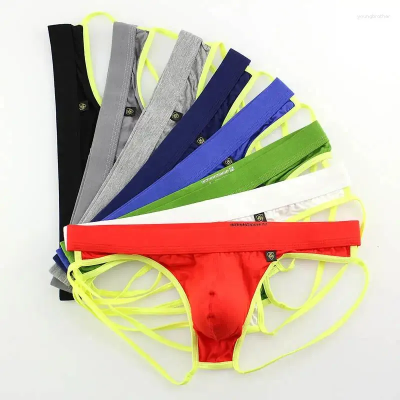 Onderbroek sexy heren ondergoed lingerie 8pcs/pack heren bikini briefs teenden zachte modale mannen penis pouch jockstrap cueca