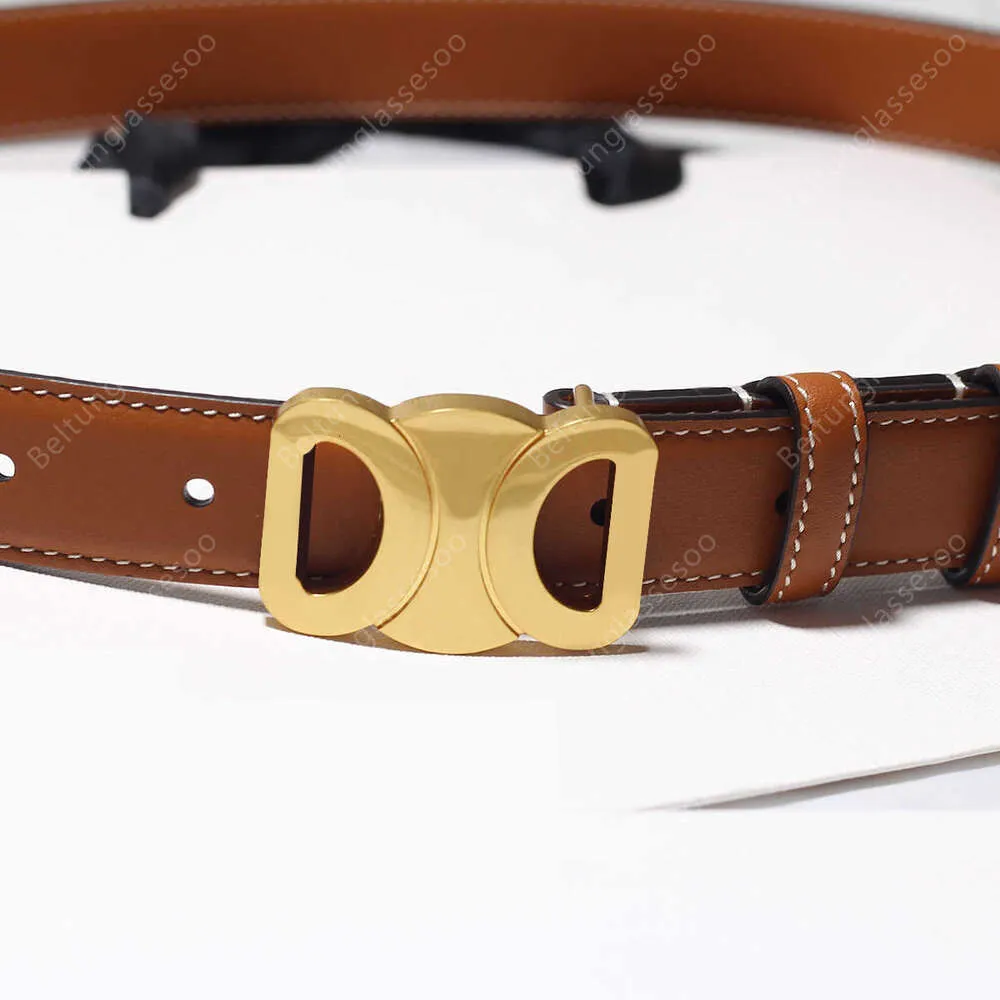Brown Genuine Leather Womens Belt With Copper Buckle Size Large Womens Ladies Brown Western Belt With Copper Buckle Cowgirl  main image 2