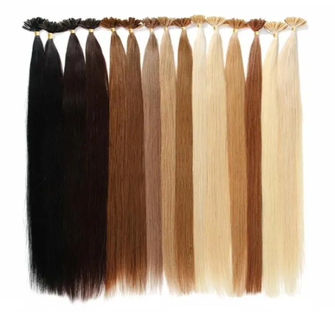 Najwyższej klasy u końcówkę Remy Human Hair Extensons Brazylian Prebonded Hair Extensons 50 Strandslot 1426 cali Whole Factory 5640074