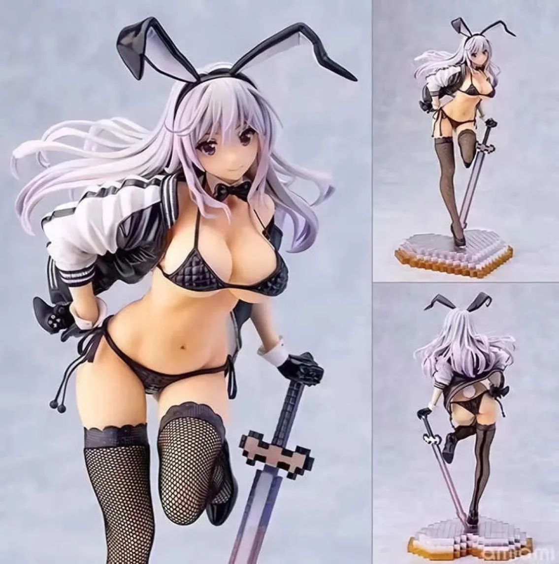 28cm Skytube Girls Zimakupiza By Saitom Rabbit Ears Anime Sexy Girls PVC Action Figure Collectible Modèle Toys for Gift Q06213202320