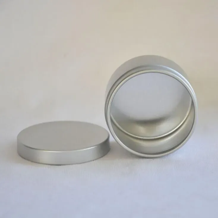 50g empty aluminium cream jars 50ml aluminum tins, metal lip balm container Case Box