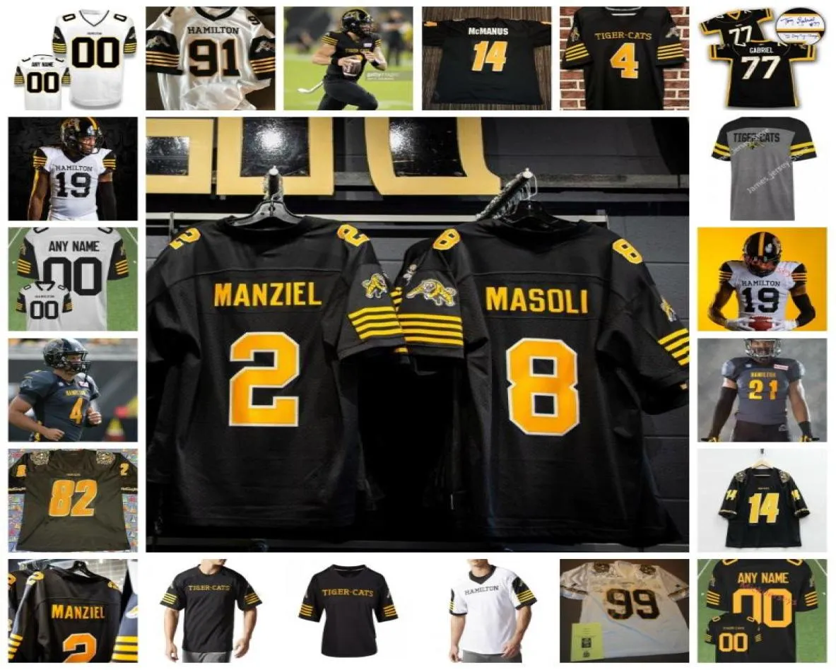 2022 Custom CFL Hamilton Tigercats Football Jersey 36 Bailey Feltmate 23 Chris Frey 39 Nic Cross 21 Simoni Lawrence 42 Myles Mana9250633