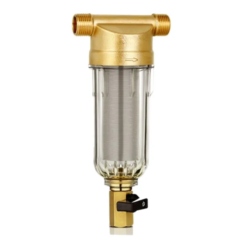 Appliances XMX4 SplitMouth Water Filters Front Purifier Copper Lead PreFilter Backwash Remove Rust Contaminant Sediment Pipe