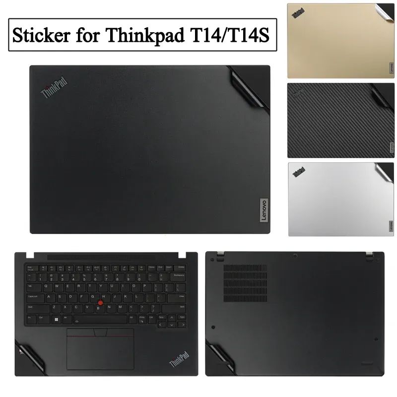 Skins Anti Fingerprints PreCut Laptop Sticker Skin for 2023 2022 2021 2020 Thinkpad T14 T14s Gen1 2 4 3 Screen Protector Cover Film