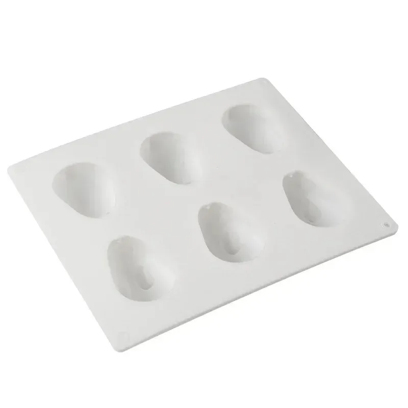 Moules de gâteaux en silicone 6-cavity pour la cuisson du dessert Mousse Nouveau moule de décoration 3D Small Bunny Rabbit Shape Chocolate Tool