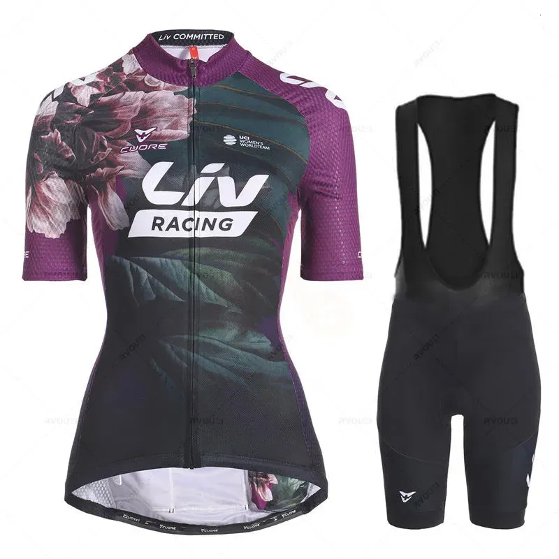 Women Liv Summer Cycling Jersey Breathable MTB Bicycle Cycling Clothing Mountain Bike Wear Clothes Maillot Ropa Ciclismo 240411