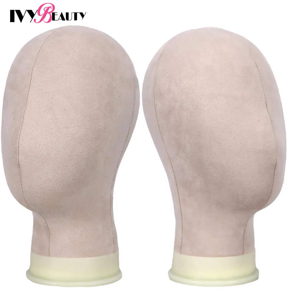 Human Head Shape Training Mannequin Head Canvas Block Head New 21Inch Manikin Head Wig tripod Stand And T Pins Wig Install Kit