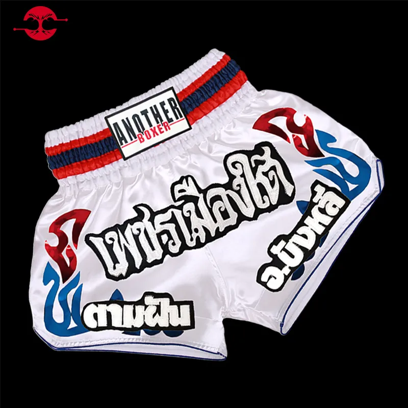 Pantaloncini Muay Thai Unisex - Traspiranti, Per MMA, Kickboxing, Bianco - Foto 5