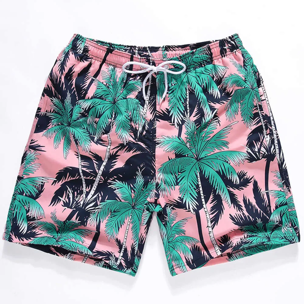 Sports Quick Drying Beach Pants, Two-piece Swimwear, Printed Oversized Casual Shorts for Men