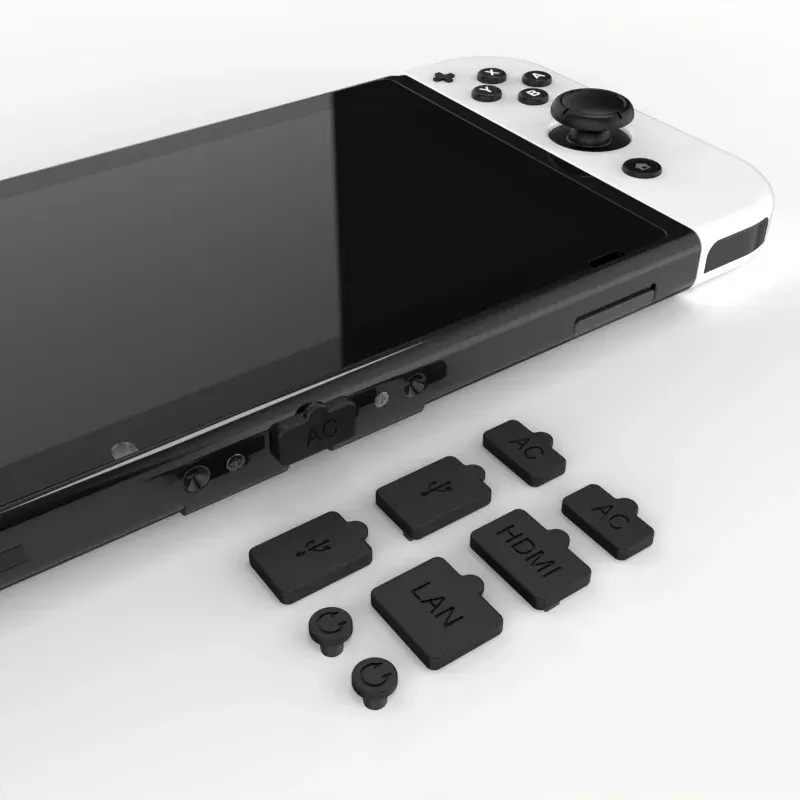 ニンテンドースイッチのダストプルーフプラグOLEDシリコンソフトスイッチライトダストプルーフゲームコンソールアクセサリー