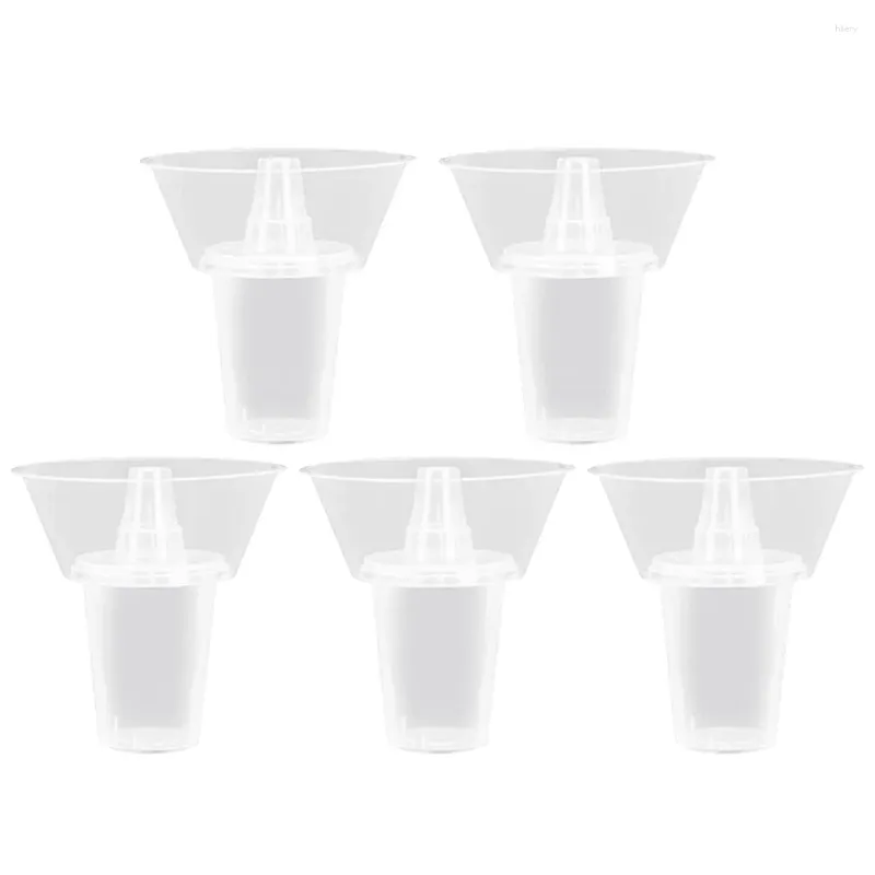 Wegwerpbekers rietjes 5 sets snack cup drink reizen doorzichtige plastic container ijs koffie pp draagbare voedselkom