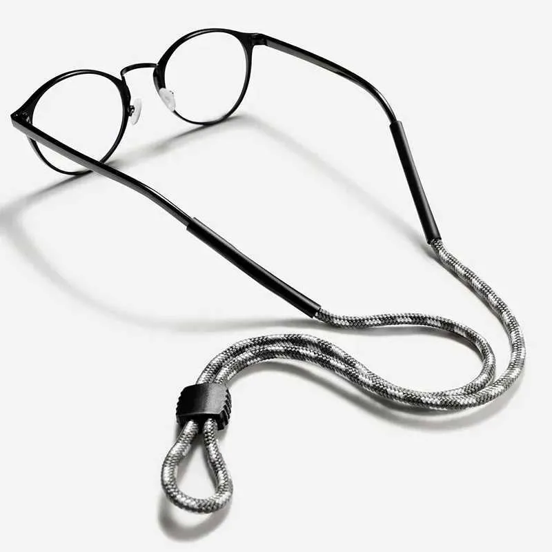 Glasögonkedjor 1 bit flytande polyesterkedjeglas med solglasögonkedja Sport Anti Slip Chain Glasögon Rope konsol och lanyard C240411