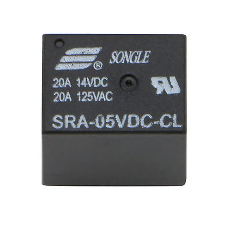 Relay SRA-05VDC-CL SRA-12VDC-CL SRA-24VDC-POWER-Relais DC5V 20A 5 Pins PCB Allzweck-Relais 5V 12V 24 V