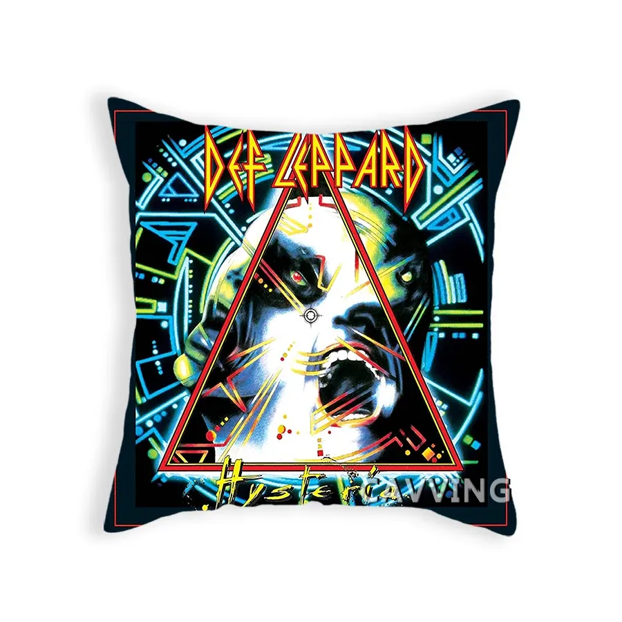 Rock Band 3D Printed Polyester Decorative Pillowcases Throw Pillow Cover Square Zipper Cases Fans Gifts Home Decor C01