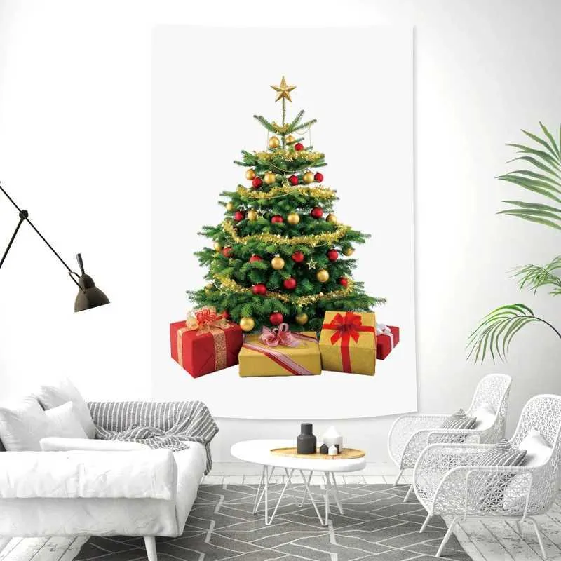 arazzo arazzi aratti per le vacanze decorazione dell'albero di Natale sfondo tessuto soggiorno letto dormitorio casa r0411