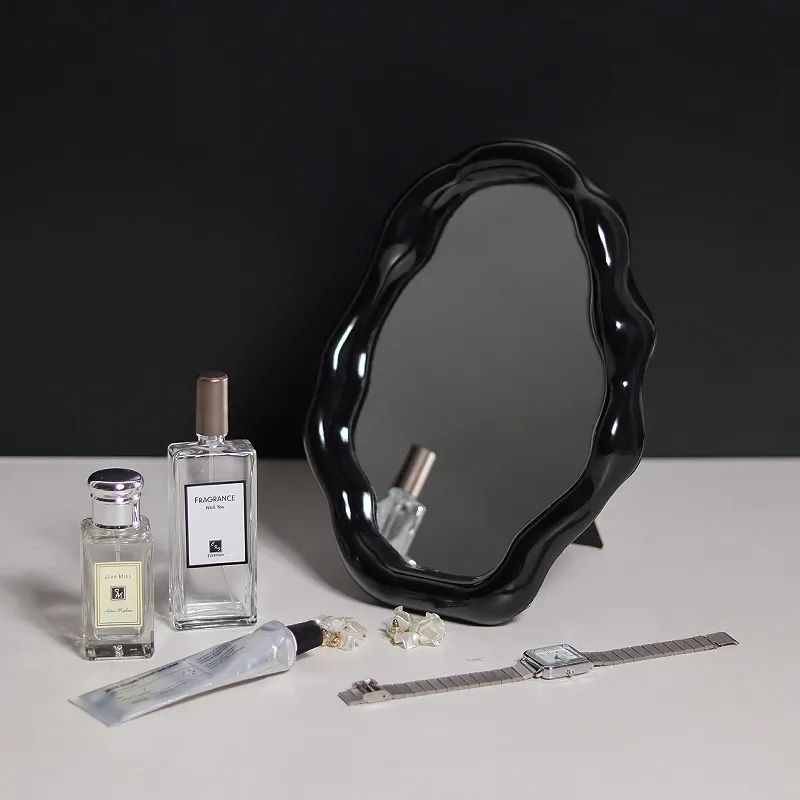 Nordyckie makijaż stojący lustro przenośne nieregularne sypialnia w chmurze Dziewczęta Kosmetyczne lustro Dekcyjne