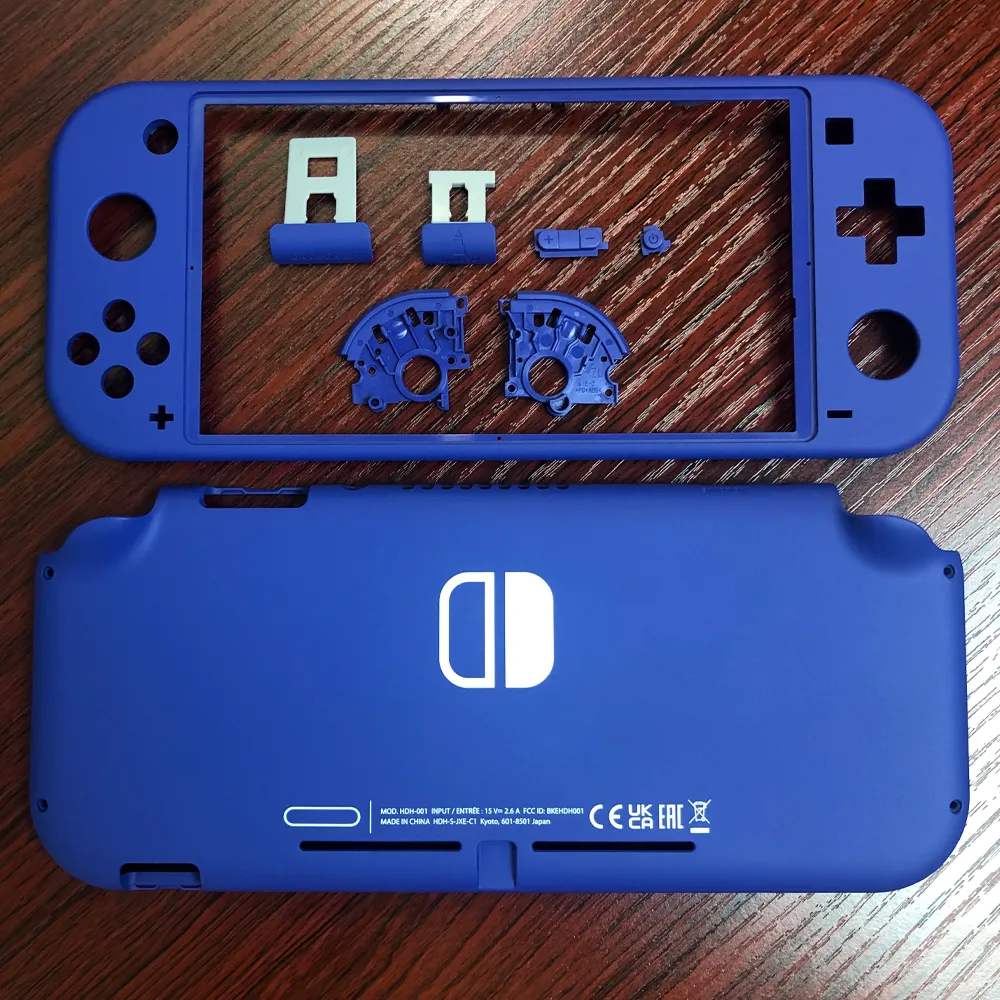 قذيفة بديلة لـ Nintendo Switch Lite Console Case Case DIY Front Back Cover Parts الأزرق/الأصفر/المرجان/الفيروز