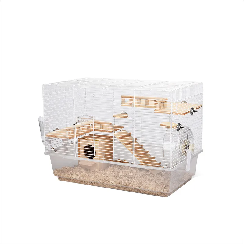 Hamster Cage Golden Silk Bear 60 Basic House Hedgehog Guinea Pig Rabbit Honey Bag Glider Pet Nest Cage Pet Supplies