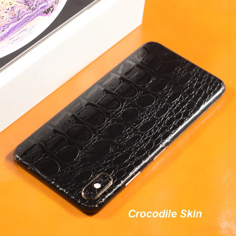 3D Carbon Fiber Leather Wood Skins Protective Phone Back Cover Sticker For iPhone XS MAX XS X 8 Plus 7 6 6S Plus Back Sticker (18)