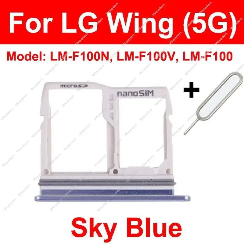 SIM Card Tray Holder For LG Wing 5G Sim Card Reader Card Socket Adapter Replacement