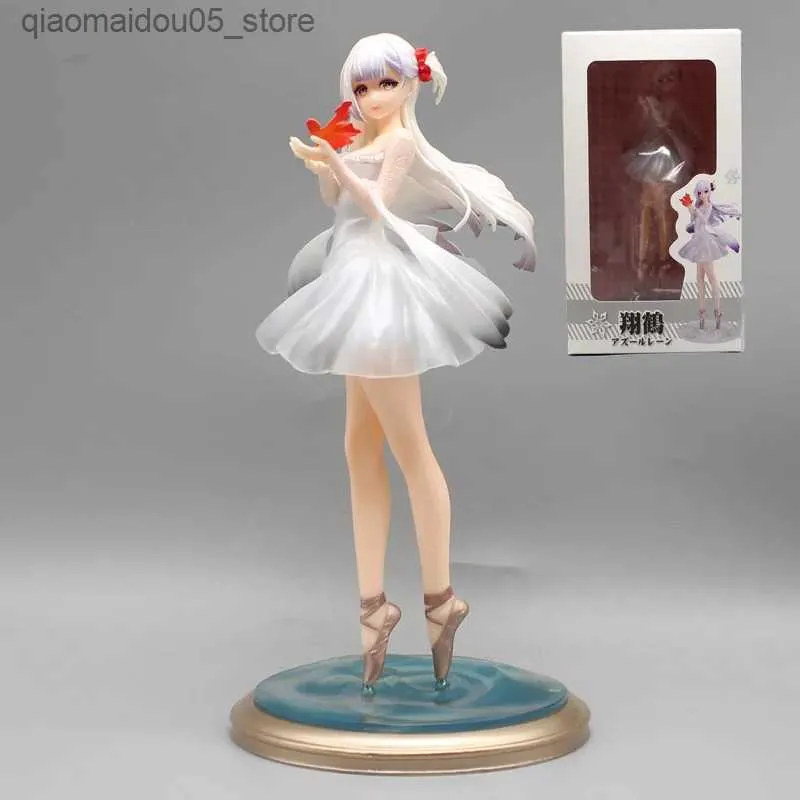 Action Toy Figures Transformation Toys Robots 25cm Animation Blue Lane The Taihu Lake Photo Ijn Shouge Ballet Robe Sexy Girl Stattue PVC Gift Collectible Model