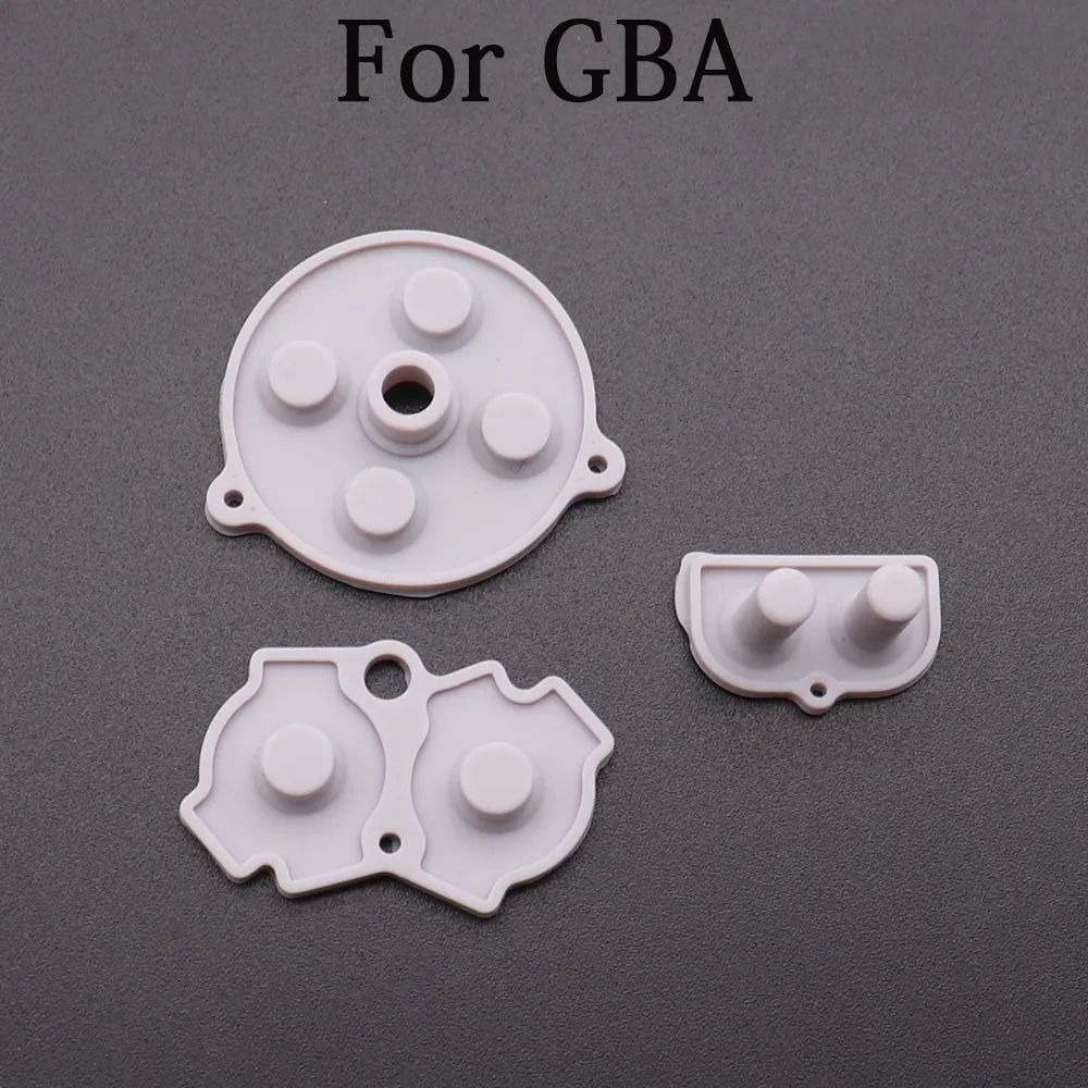 Boutons conducteurs en caoutchouc 1set A B D Pad pour Gameboy Classic GB GBA GBC GBP GBA SP NGC Silicone Démarrer Sélectionner des pièces de réparation du clavier