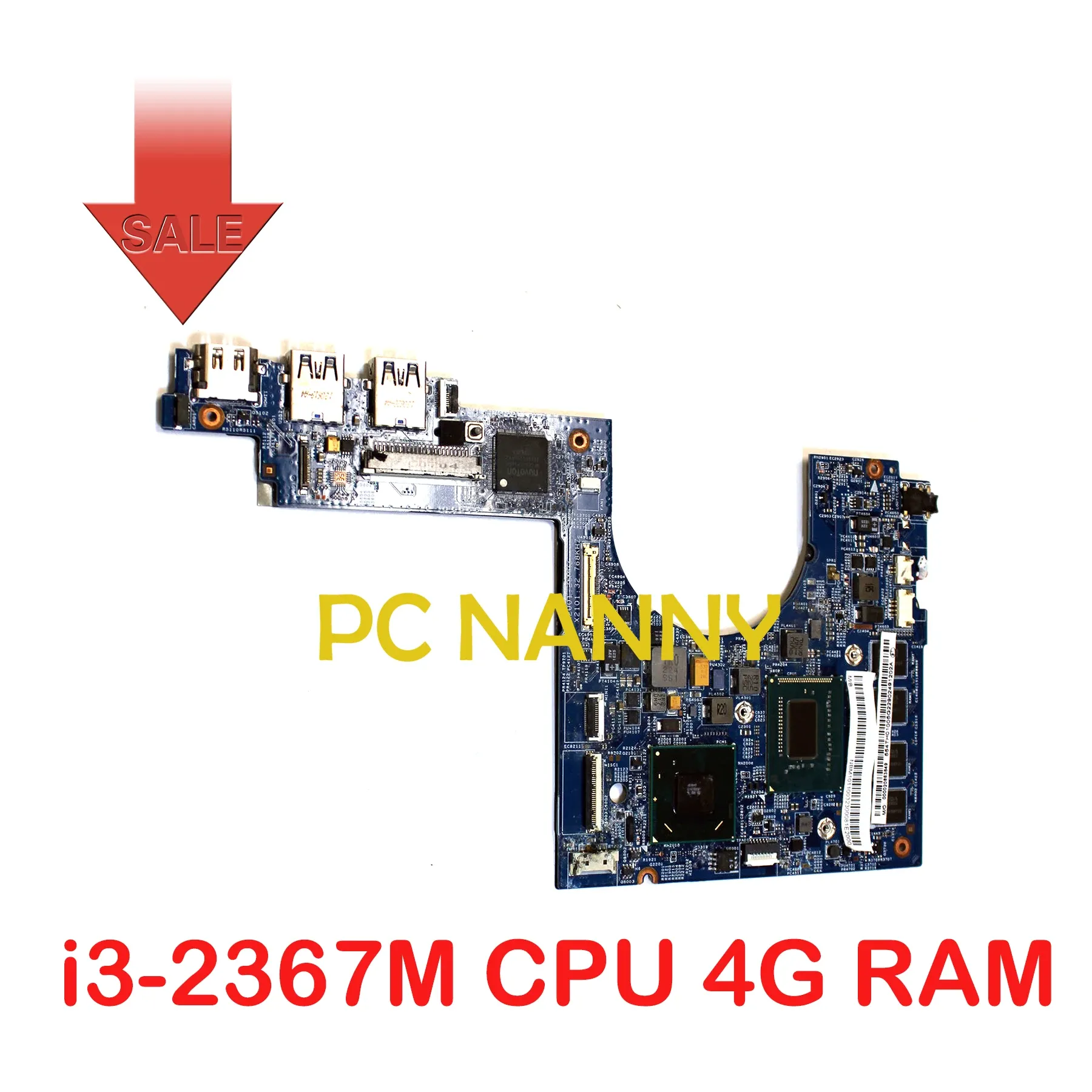 PCNANNY PCNANNY PARA ACER MS2346 S3391 LAPTOP MOTERBOLA I32367M I32377M 48.4TH03.021 NBM1011001 4G RAM