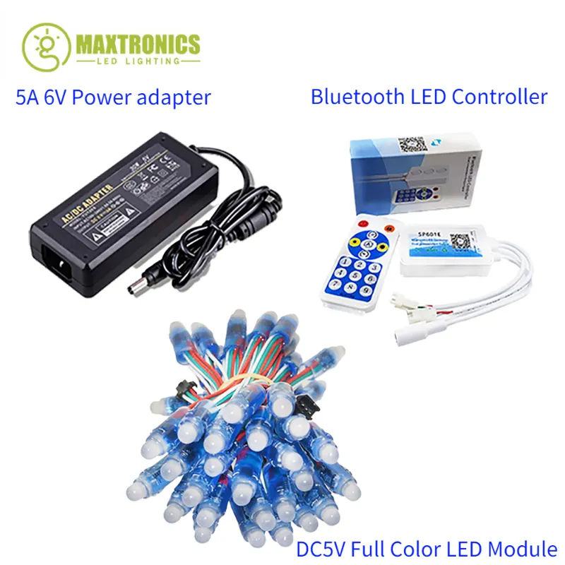 SP601E RGB LED Strip Controller 50 LEDs WS2811 IC Pixel Module Light ...