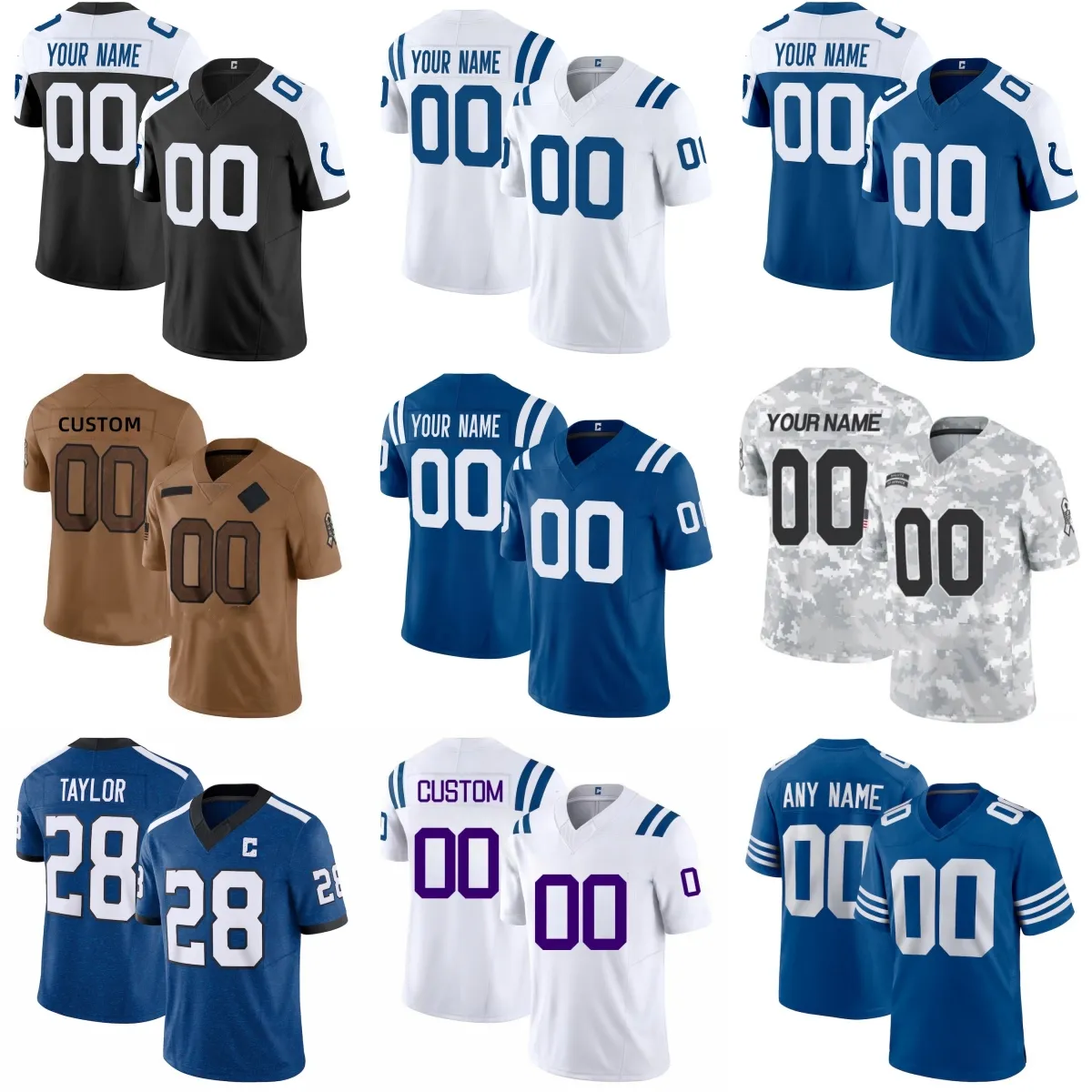 Maillot De Football Américain Personnalisé - T-Shirt Sport Avec Nom Et Numéro Pour Hommes Et Femmes
