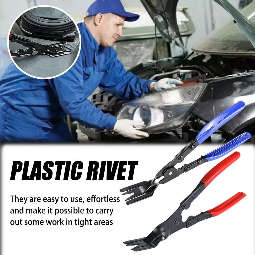 Car Clip Pliers - Multi-Function Auto Trim & Panel Removal Tool For Clips, Rivets, Fasteners (1pc)
