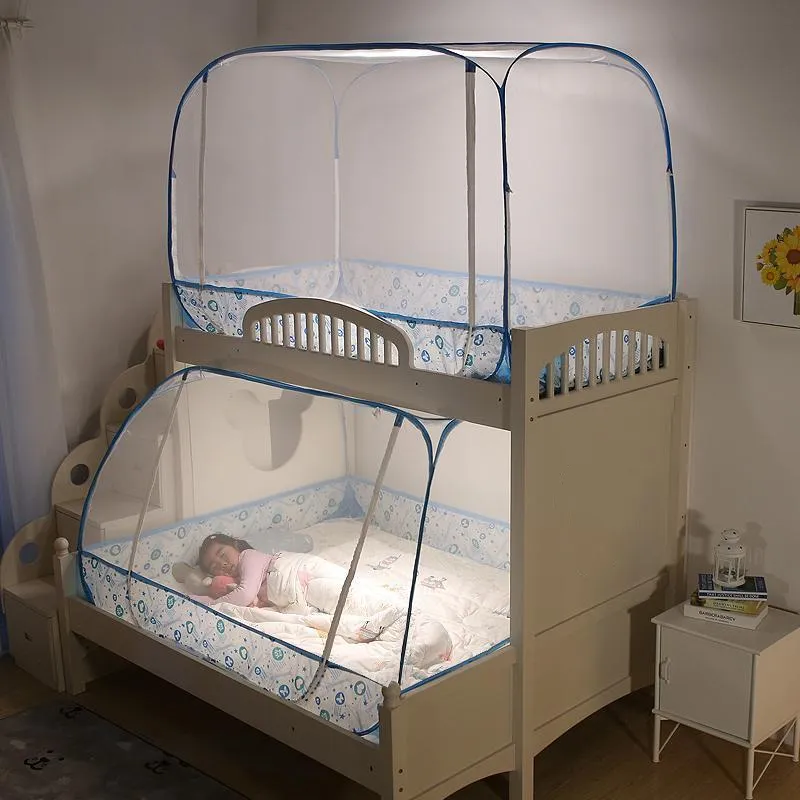 Home mongolische Jurte Moskiton Net Full Bottom Anti Drop Mosquiton Net Outdoor -Reise tragbares Zelt Student Bunk Bett Mücke Netz