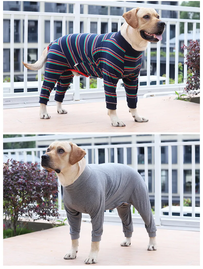 Winter Warm Flannel Dog Pajamas for Medium Large Dogs Comfortable Pet Home Clothes Physiological Suit